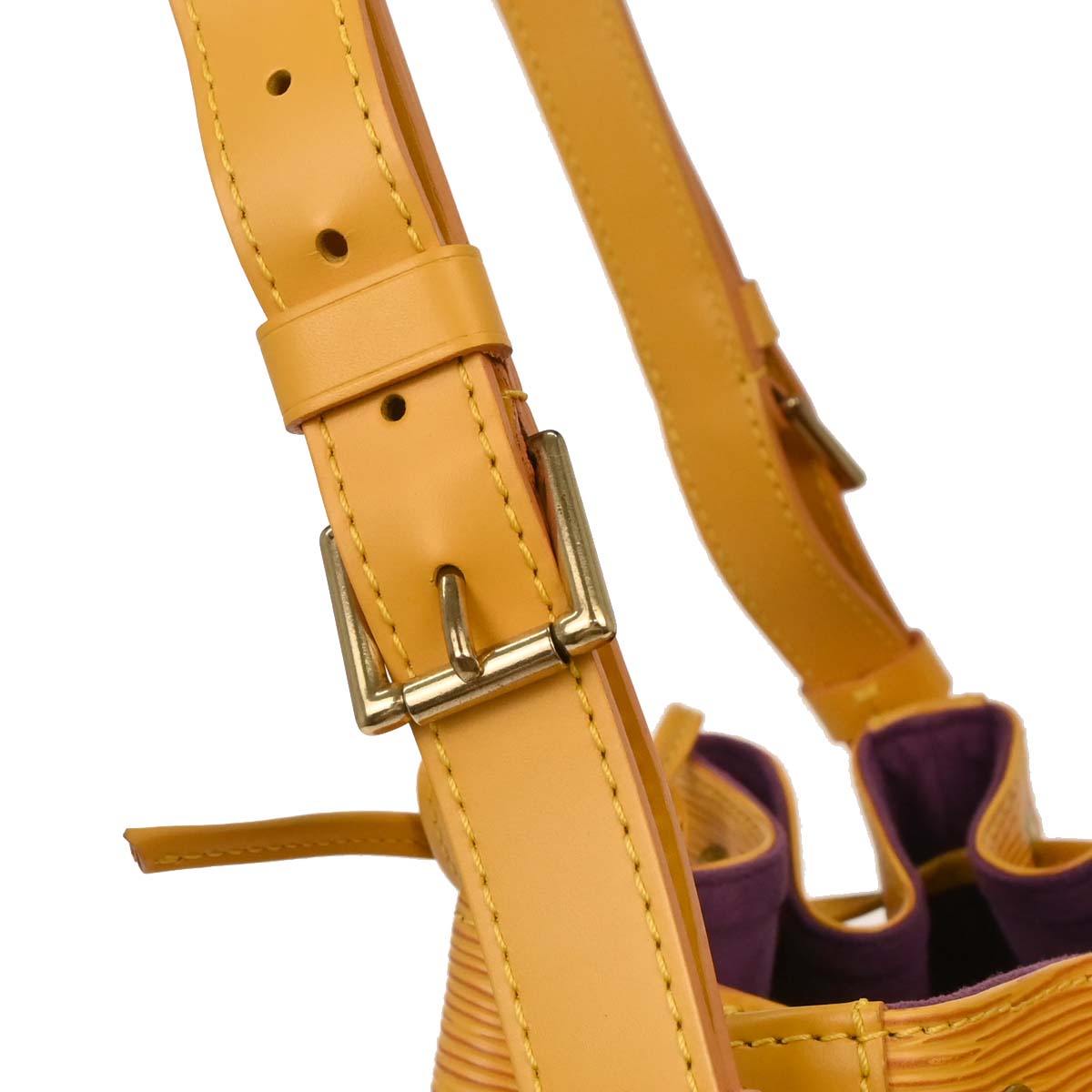 Louis Vuitton Yellow Epi Petite Noe Bucket Shoulder Bag M44109