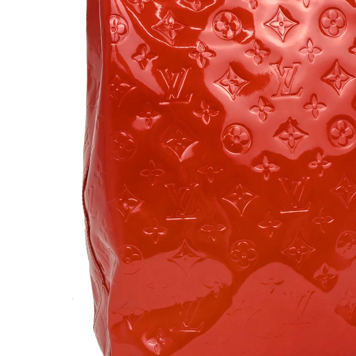 Louis Vuitton Red Vernis Reade MM Tote Handbag M91086