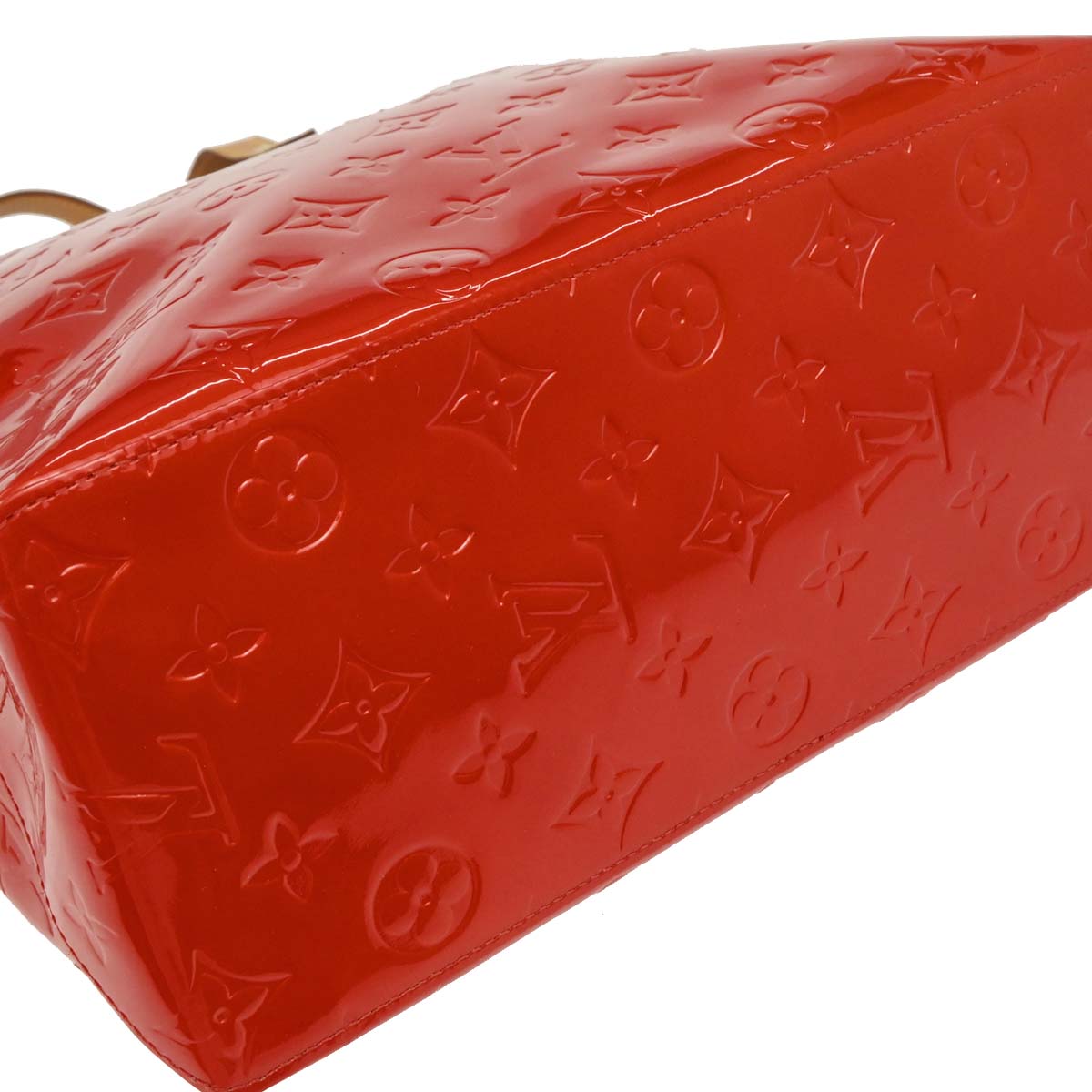 Louis Vuitton Red Vernis Reade MM Tote Handbag M91086