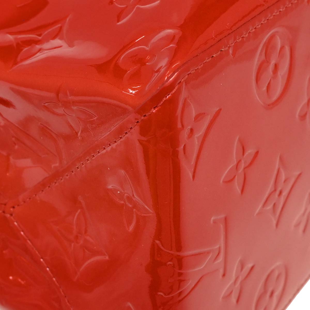 Louis Vuitton Red Vernis Reade MM Tote Handbag M91086
