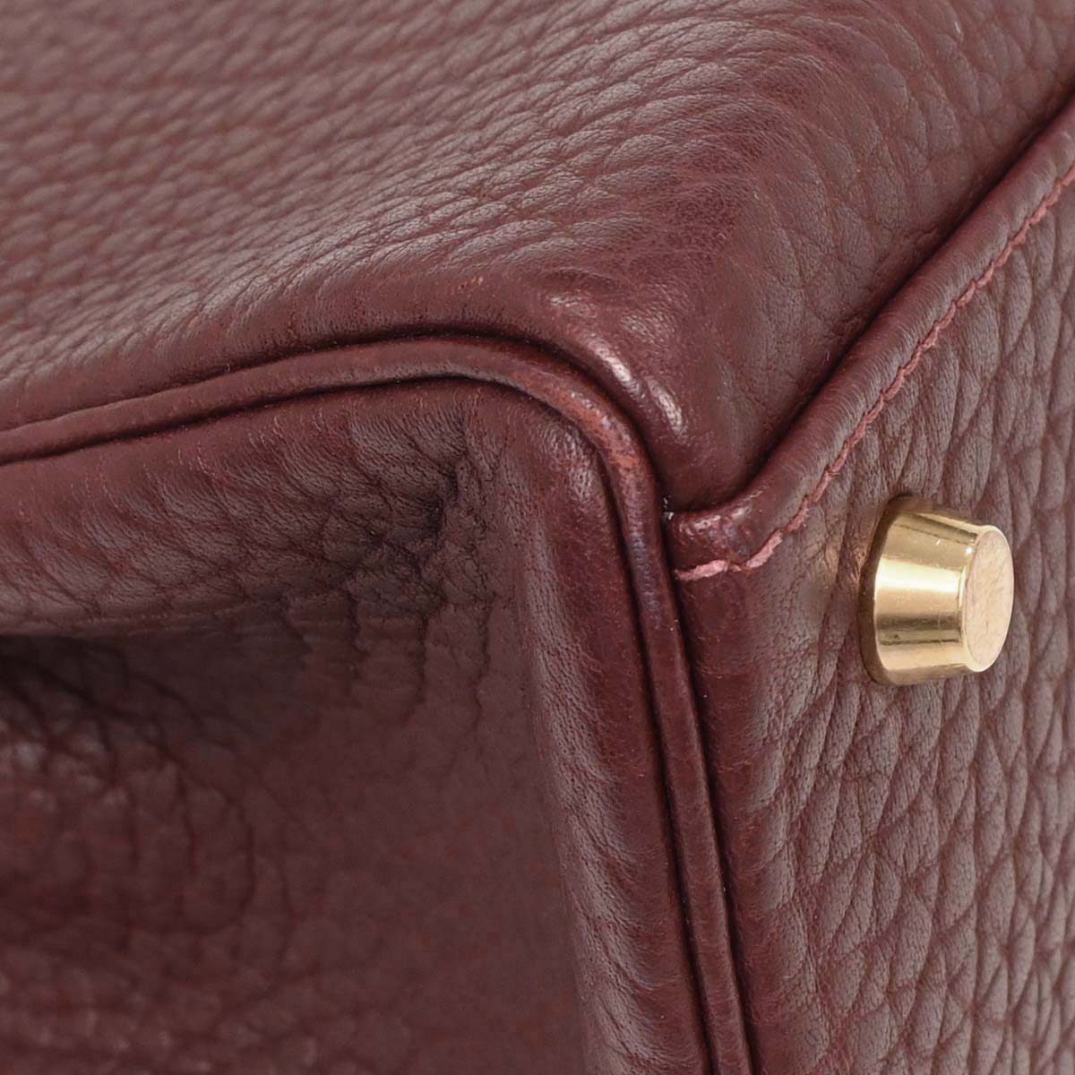 Hermes Bordeaux Fjord Kelly 32 Retourne 2way Shoulder Handbag