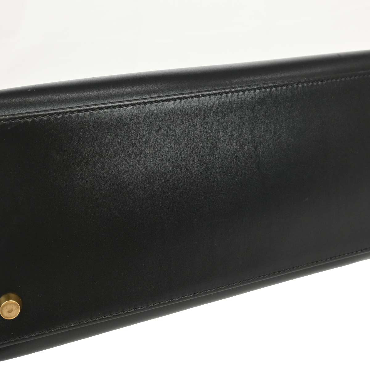 Hermes Black Box Calf Kelly 28 Sellier 2way Shoulder Handbag