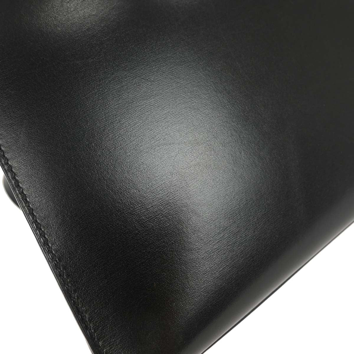 Hermes Black Box Calf Kelly 28 Sellier 2way Shoulder Handbag