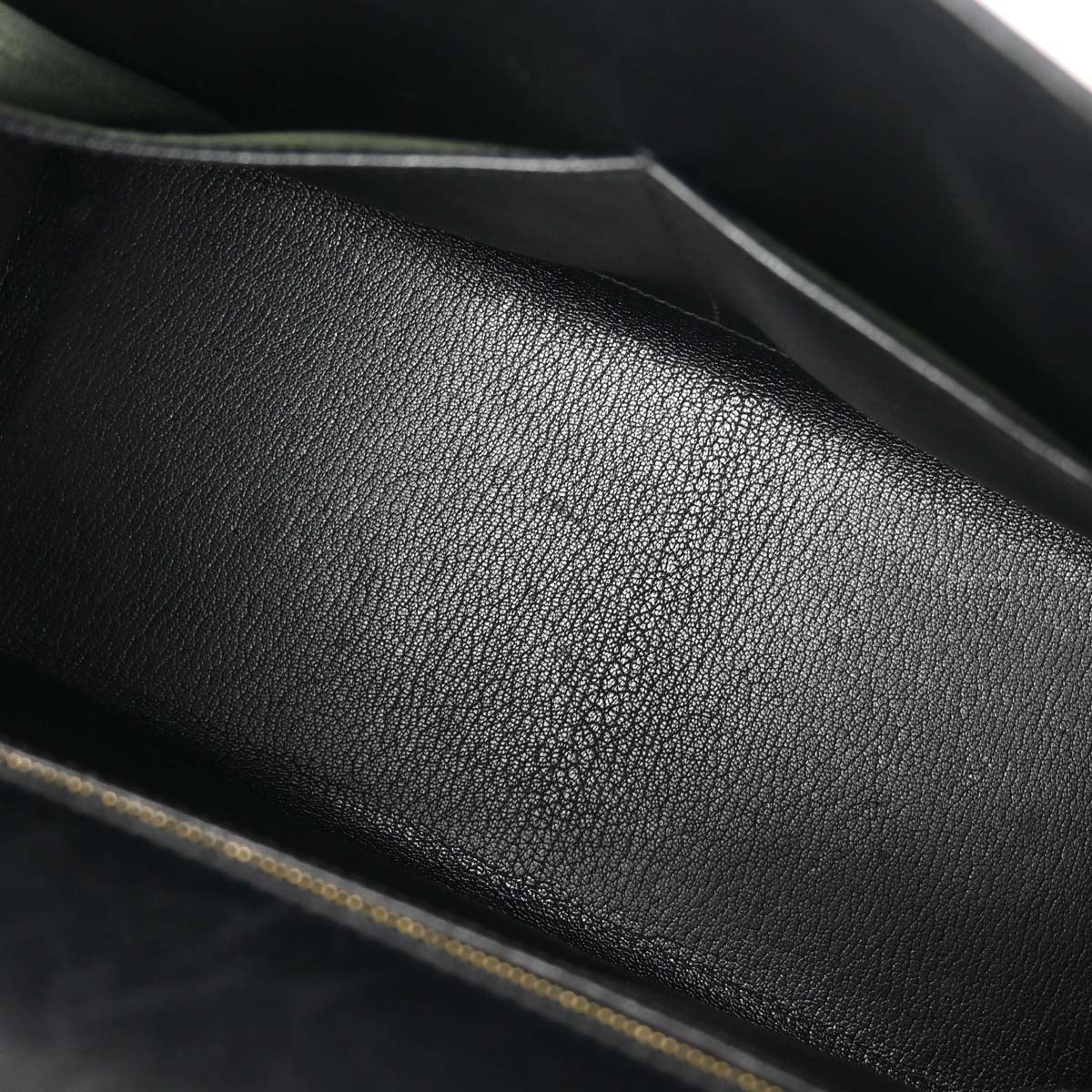 Hermes Black Box Calf Kelly 28 Sellier 2way Shoulder Handbag
