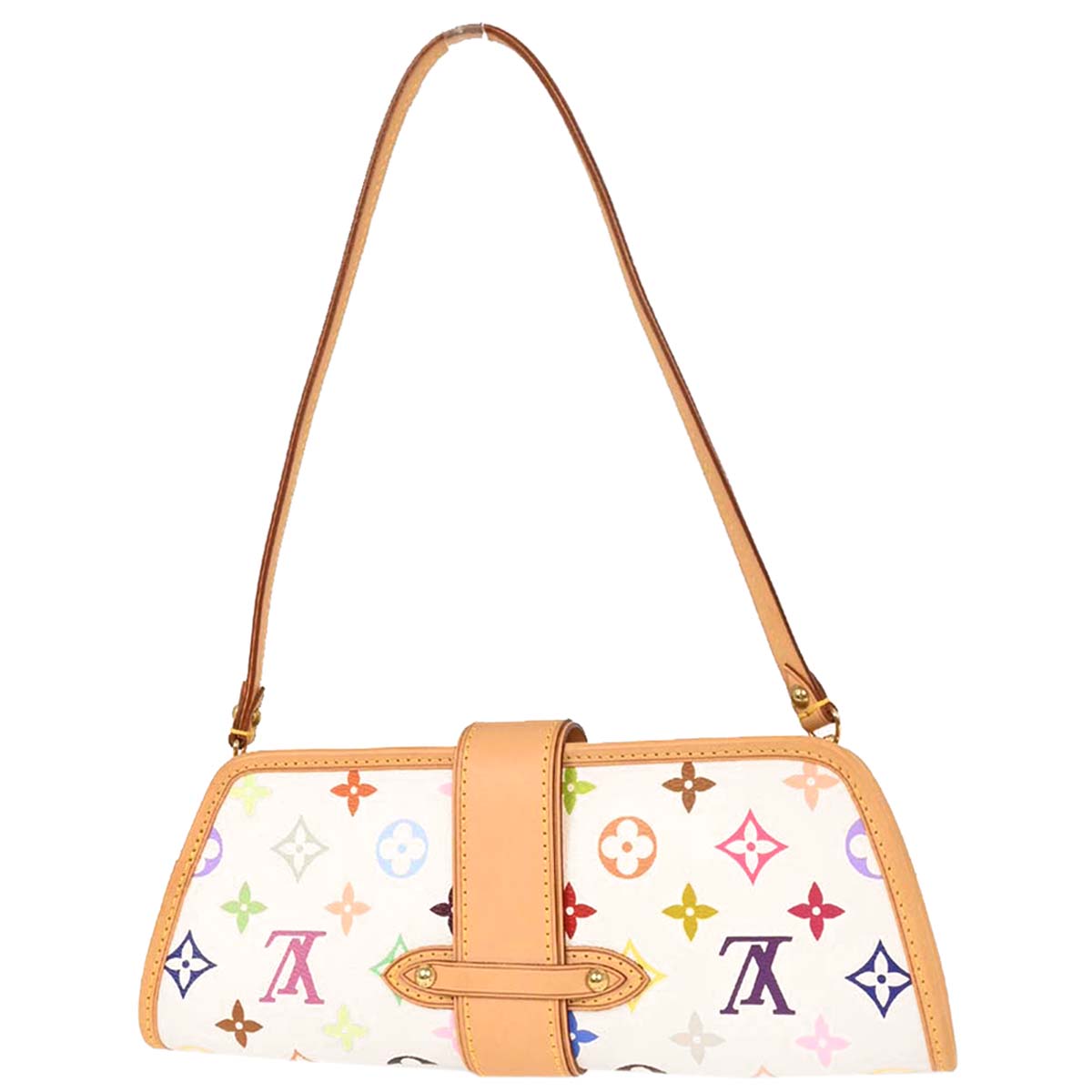 Louis Vuitton White Multicolor Shirley Handbag M40049