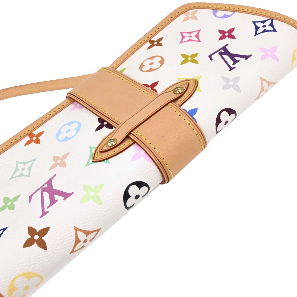 Louis Vuitton White Multicolor Shirley Handbag M40049