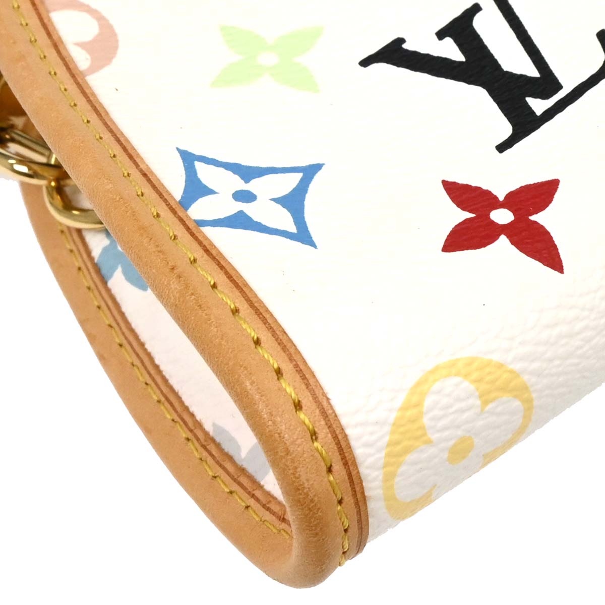 Louis Vuitton White Multicolor Shirley Handbag M40049