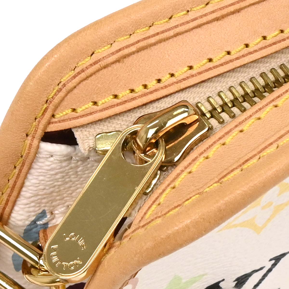 Louis Vuitton White Multicolor Shirley Handbag M40049