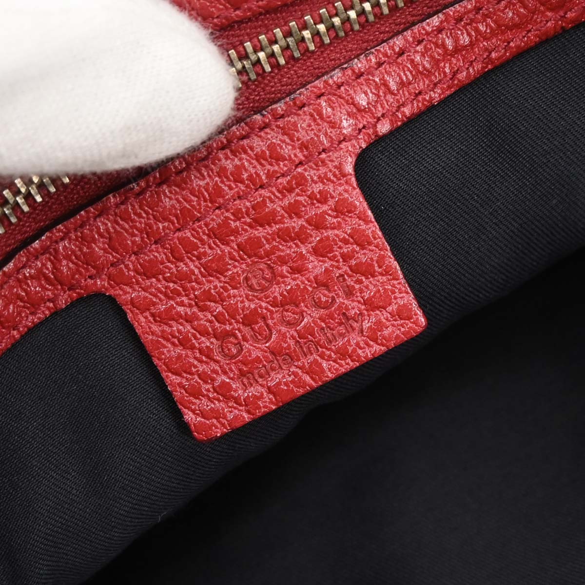 Gucci Red Leather Jackie Handbag