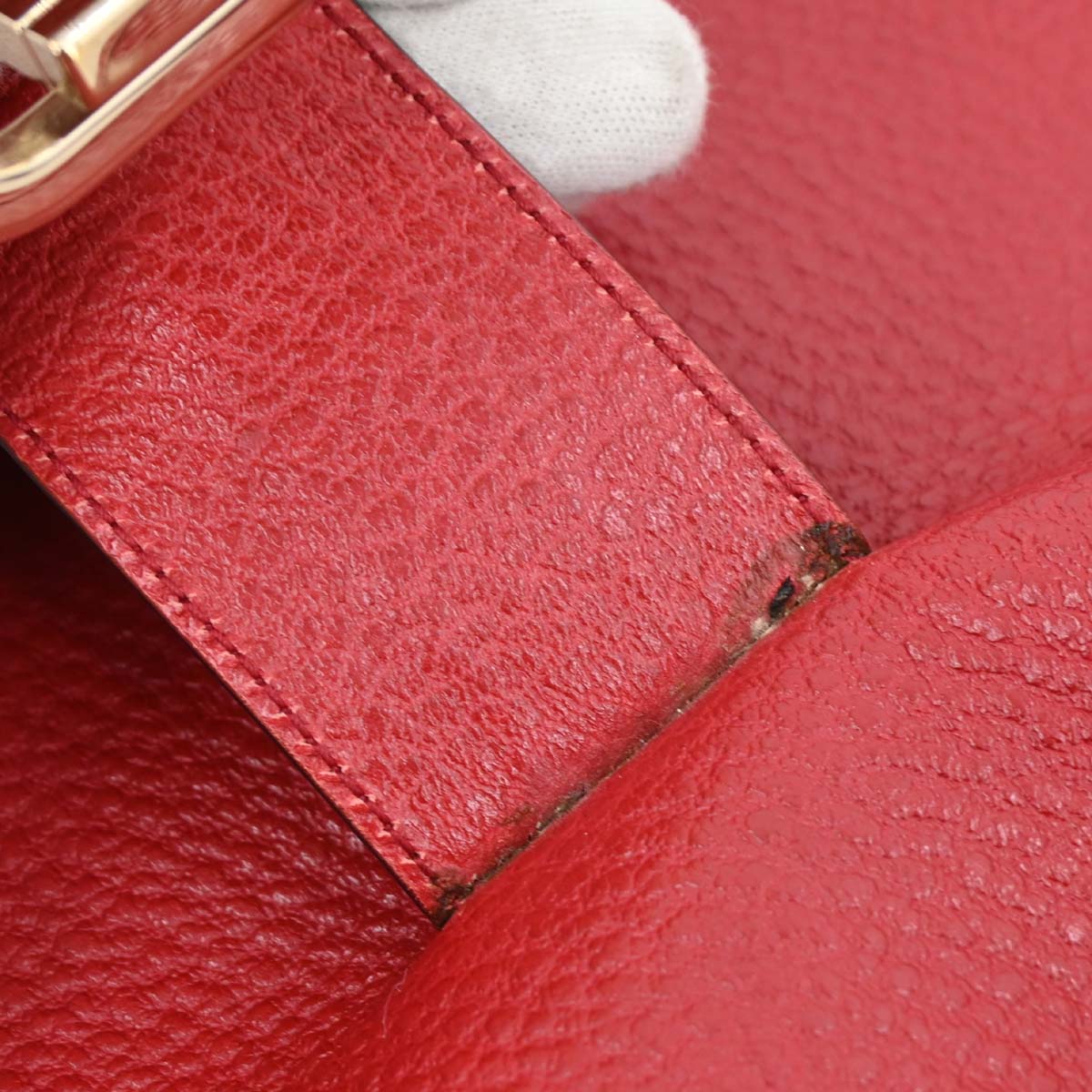 Gucci Red Leather Jackie Handbag