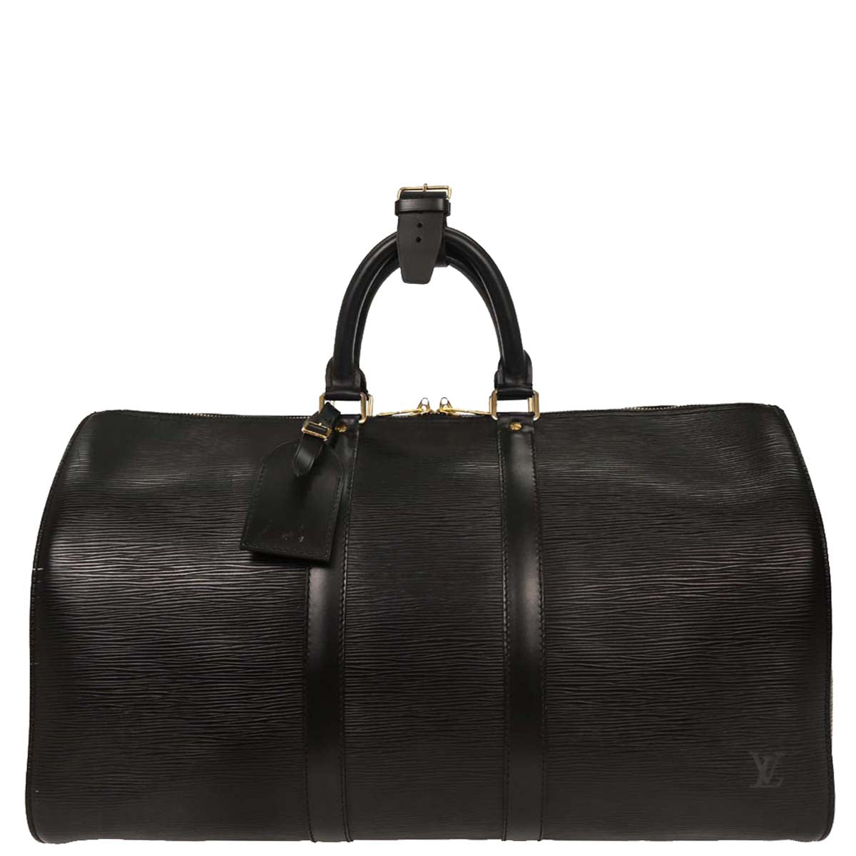 Louis Vuitton Black Epi Keepall 45 Travel Handbag M42972