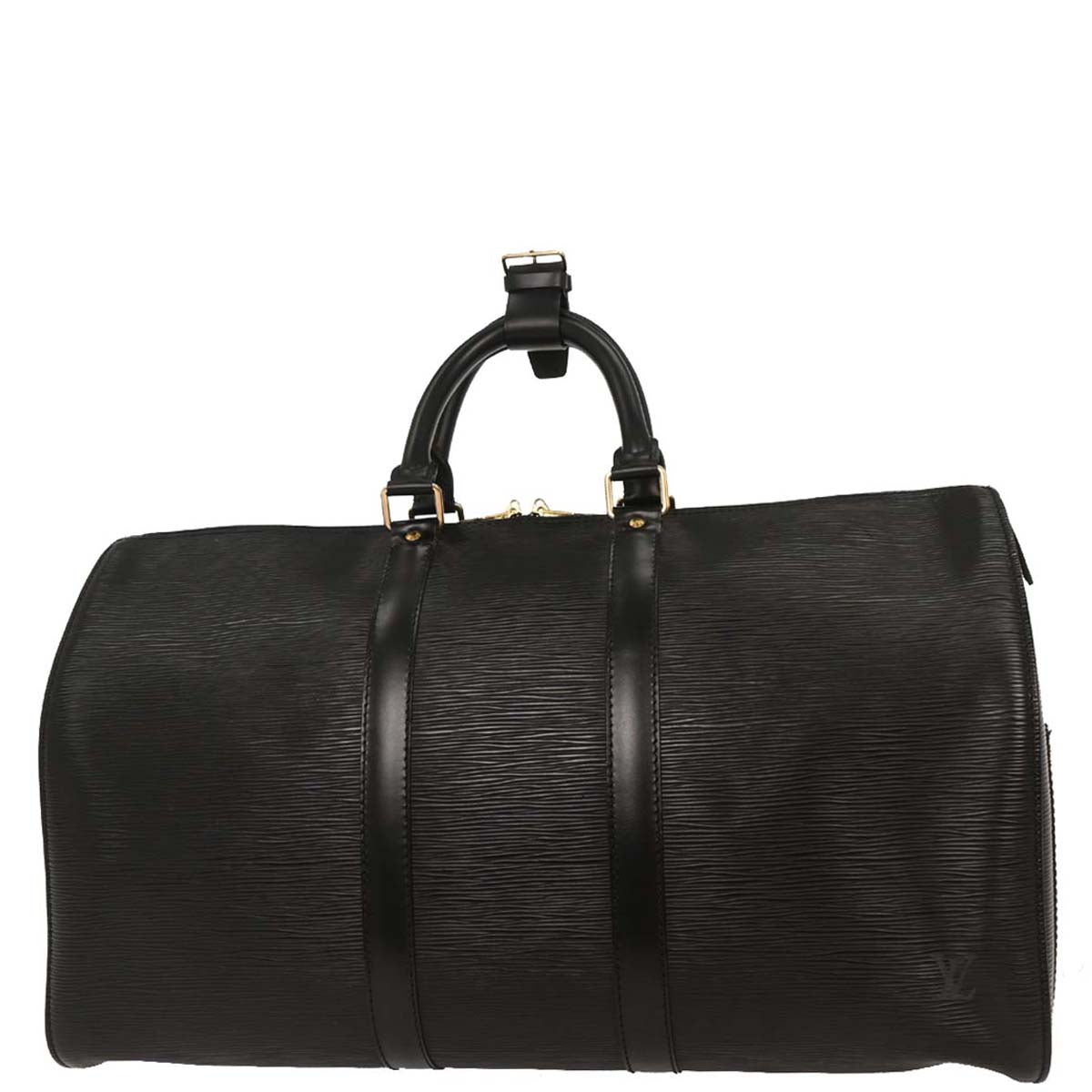 Louis Vuitton Black Epi Keepall 45 Travel Handbag M42972