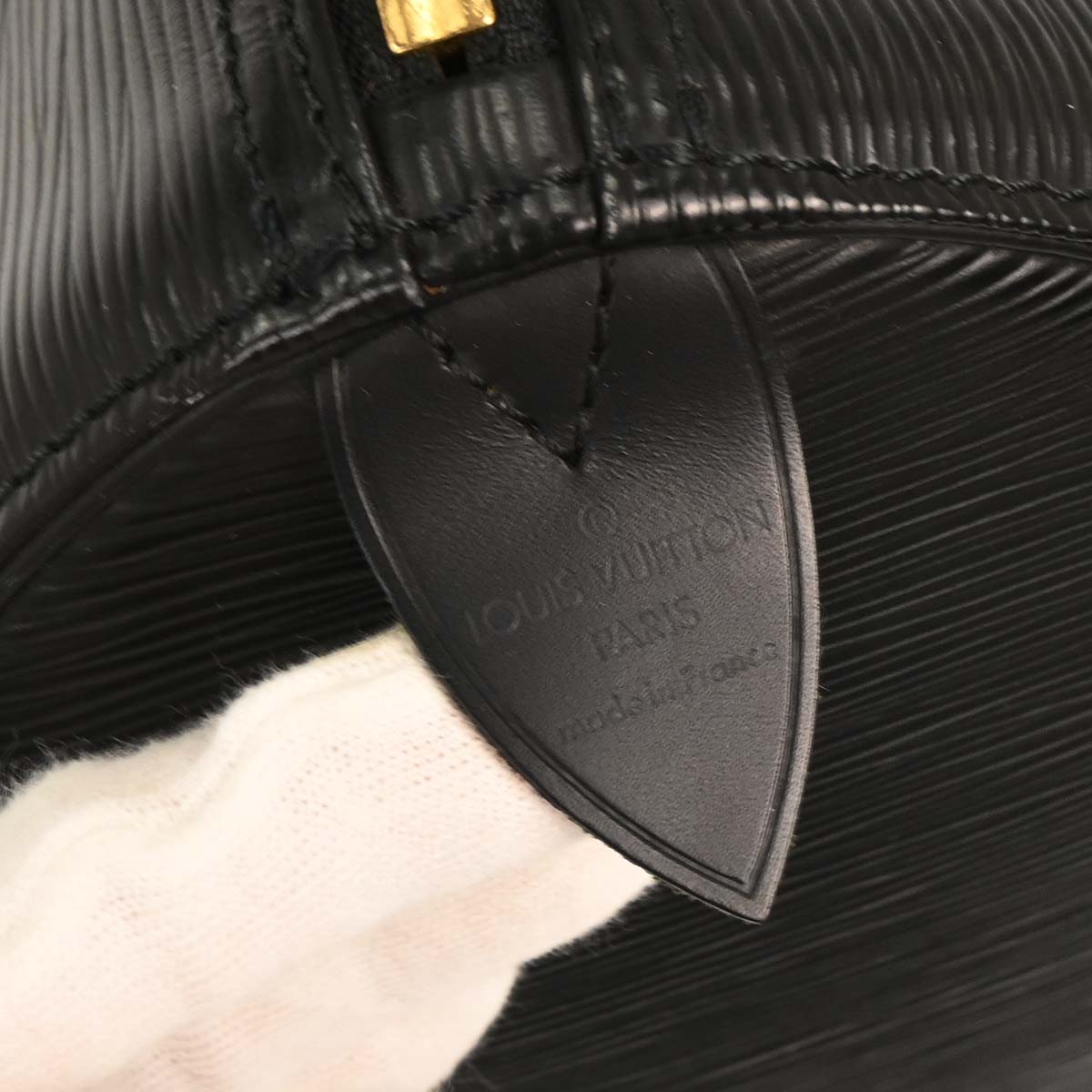 Louis Vuitton Black Epi Keepall 45 Travel Handbag M42972