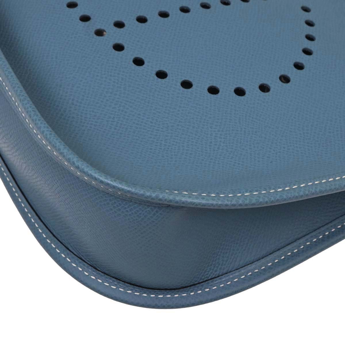 Hermes Blue Jean Epsom Evelyne 1 PM Shoulder Bag