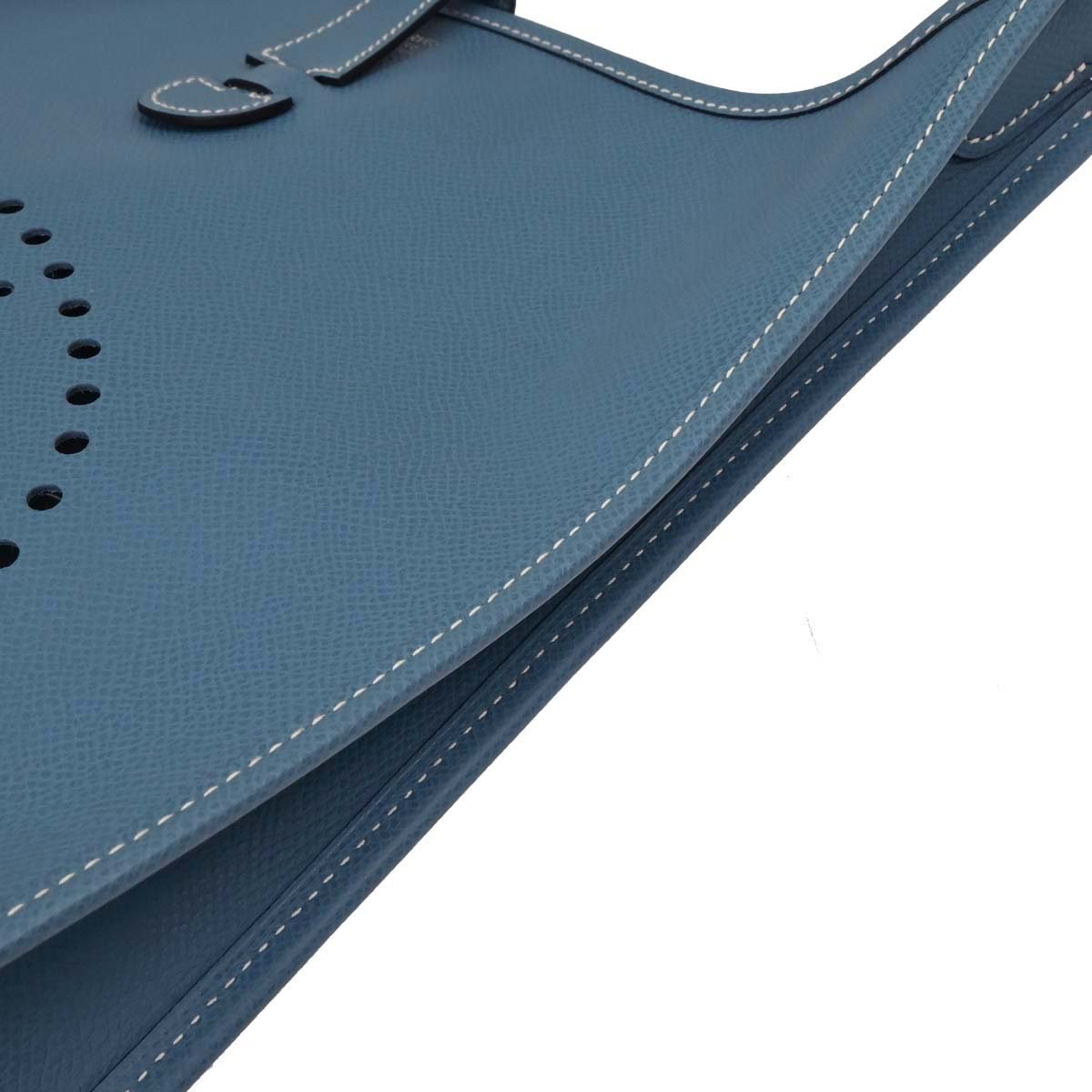 Hermes Blue Jean Epsom Evelyne 1 PM Shoulder Bag
