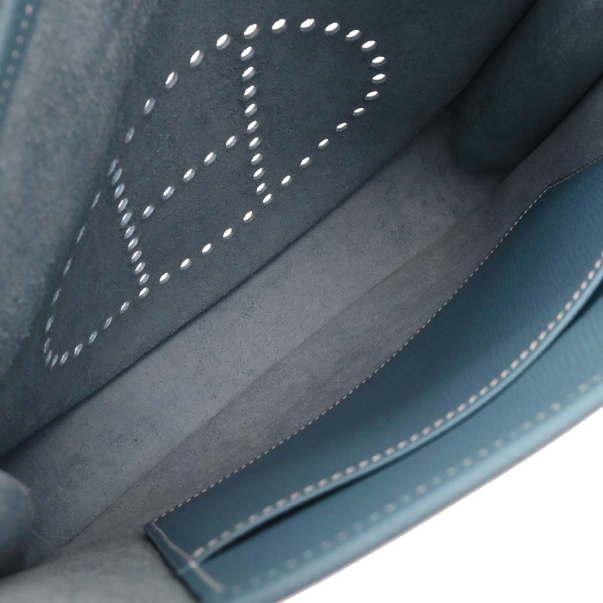 Hermes Blue Jean Epsom Evelyne 1 PM Shoulder Bag