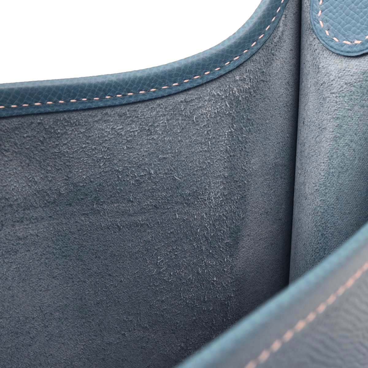 Hermes Blue Jean Epsom Evelyne 1 PM Shoulder Bag