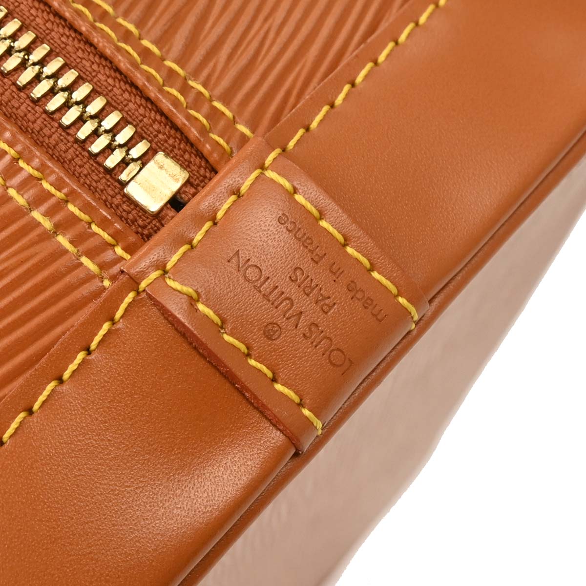 Louis Vuitton Brown Epi Alma Handbag M52148