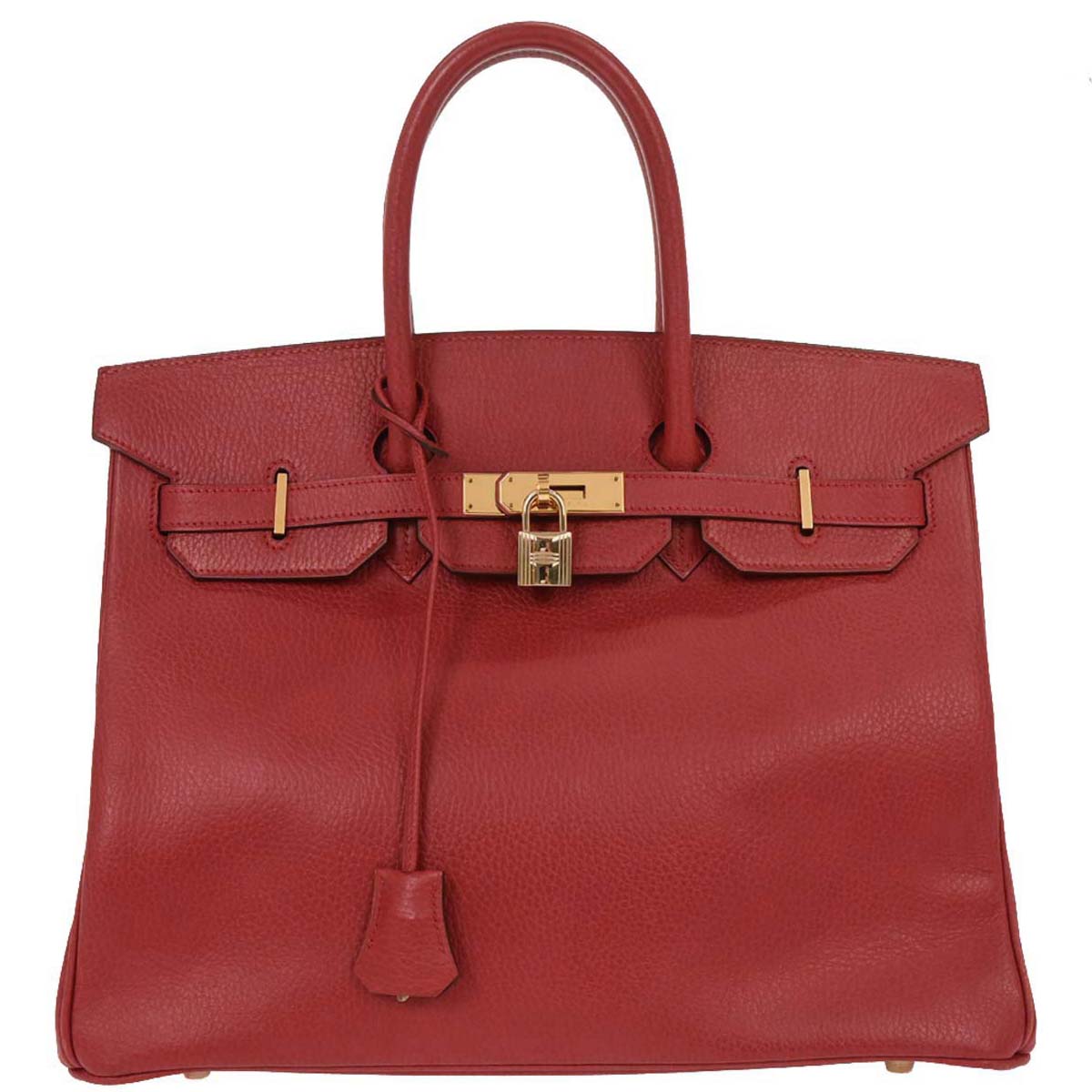Hermes Rouge Casaque Ardennes Birkin 35 Handbag