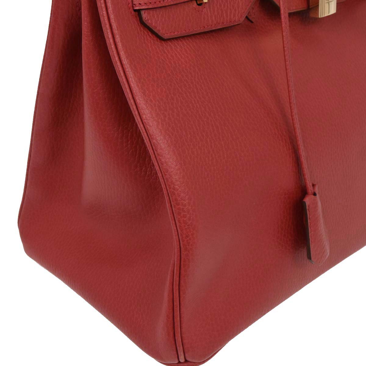 Hermes Rouge Casaque Ardennes Birkin 35 Handbag