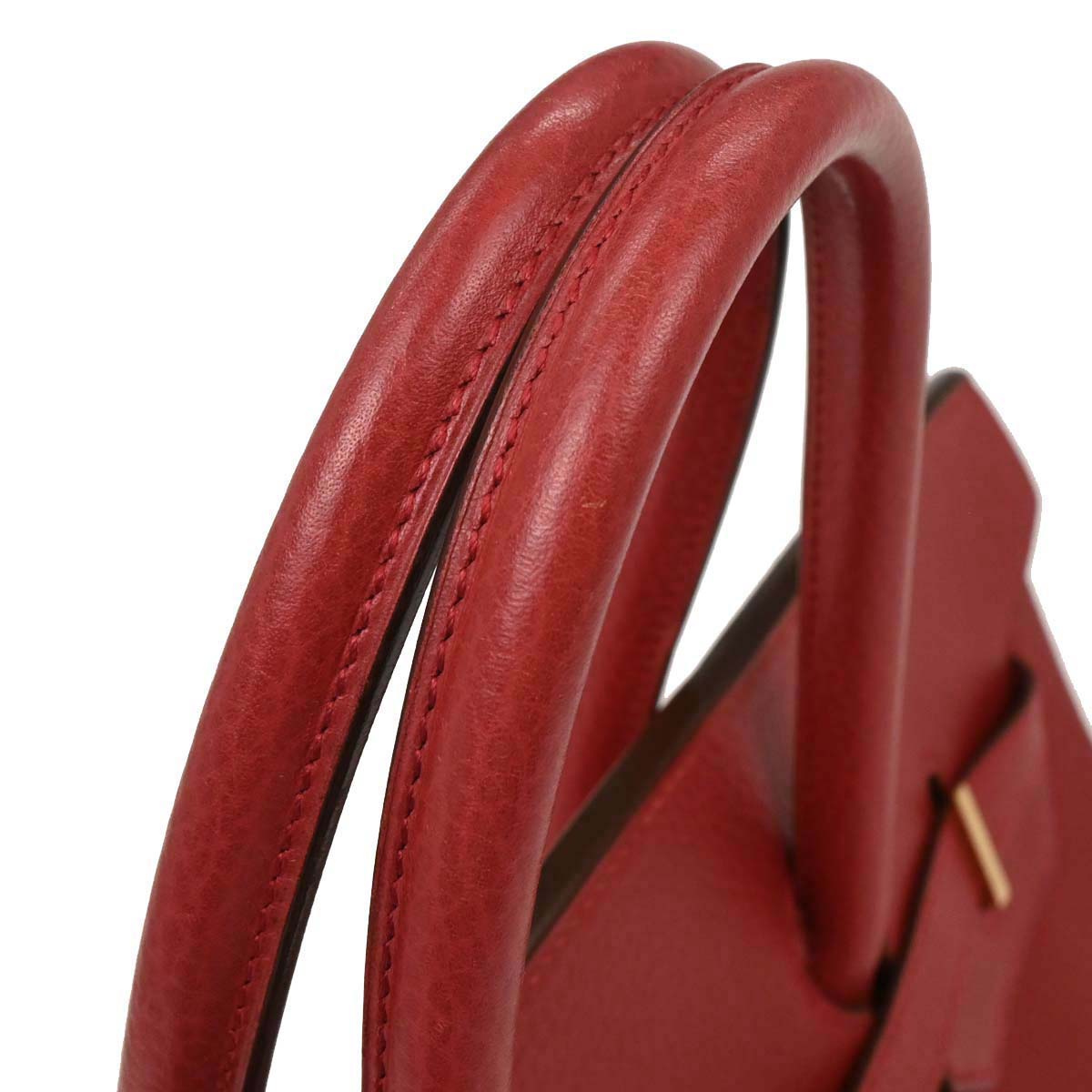 Hermes Rouge Casaque Ardennes Birkin 35 Handbag