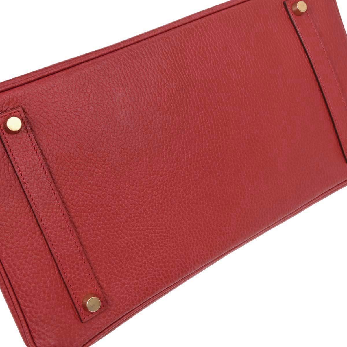 Hermes Rouge Casaque Ardennes Birkin 35 Handbag