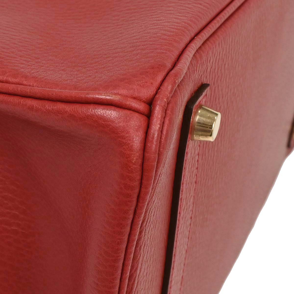Hermes Rouge Casaque Ardennes Birkin 35 Handbag