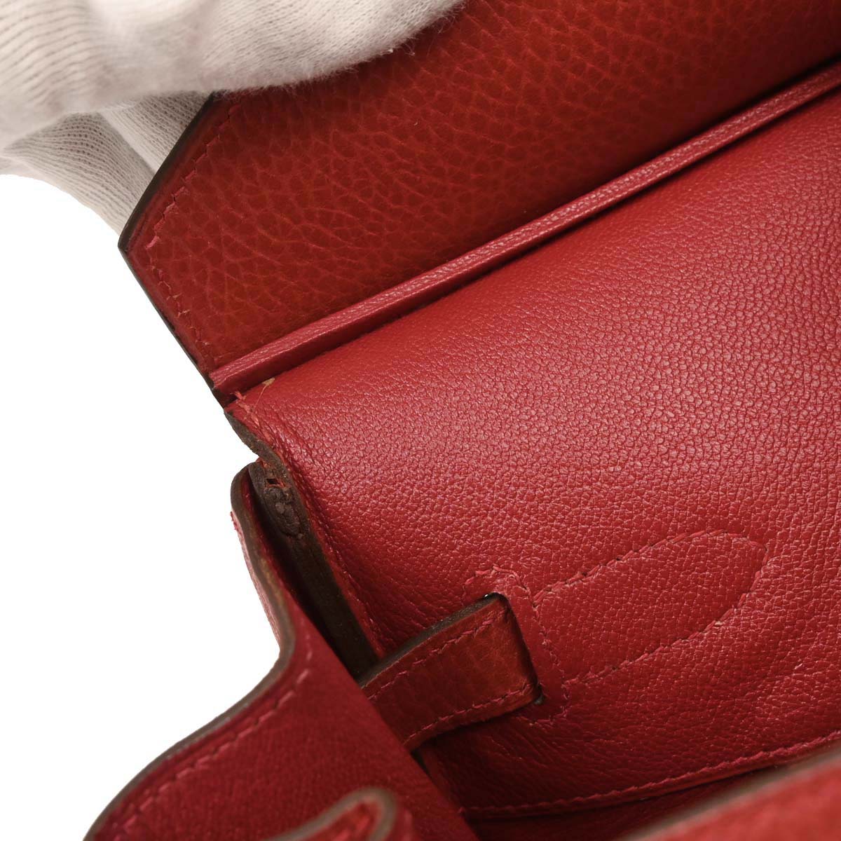 Hermes Rouge Casaque Ardennes Birkin 35 Handbag