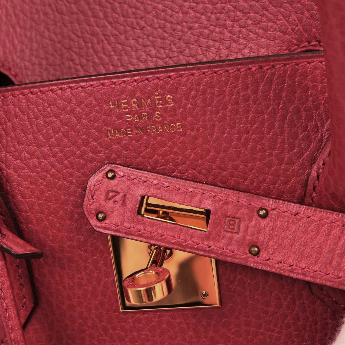 Hermes Rouge Casaque Ardennes Birkin 35 Handbag