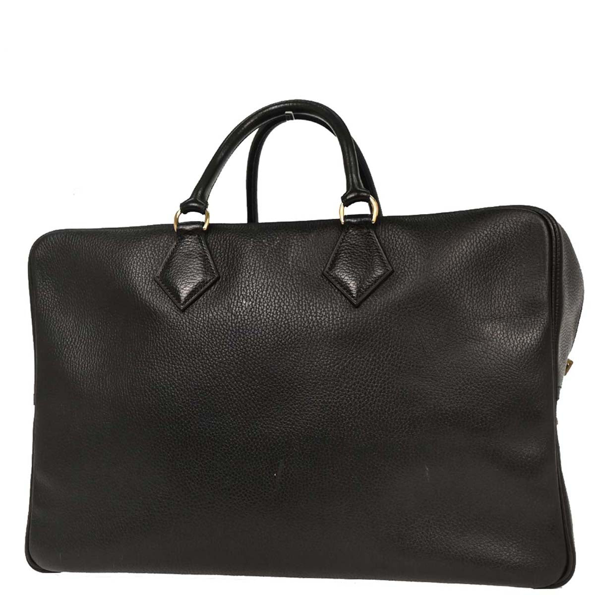 Hermes Black Ardennes Plume 45 Duffle Handbag