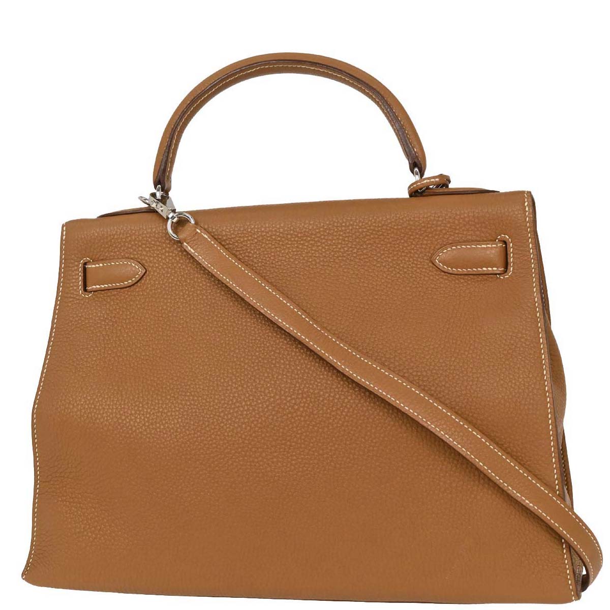 Hermes Gold Togo Kelly 32 Sellier 2way Handbag