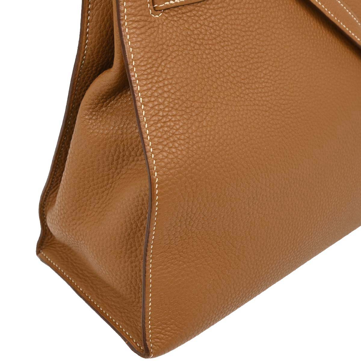 Hermes Gold Togo Kelly 32 Sellier 2way Handbag