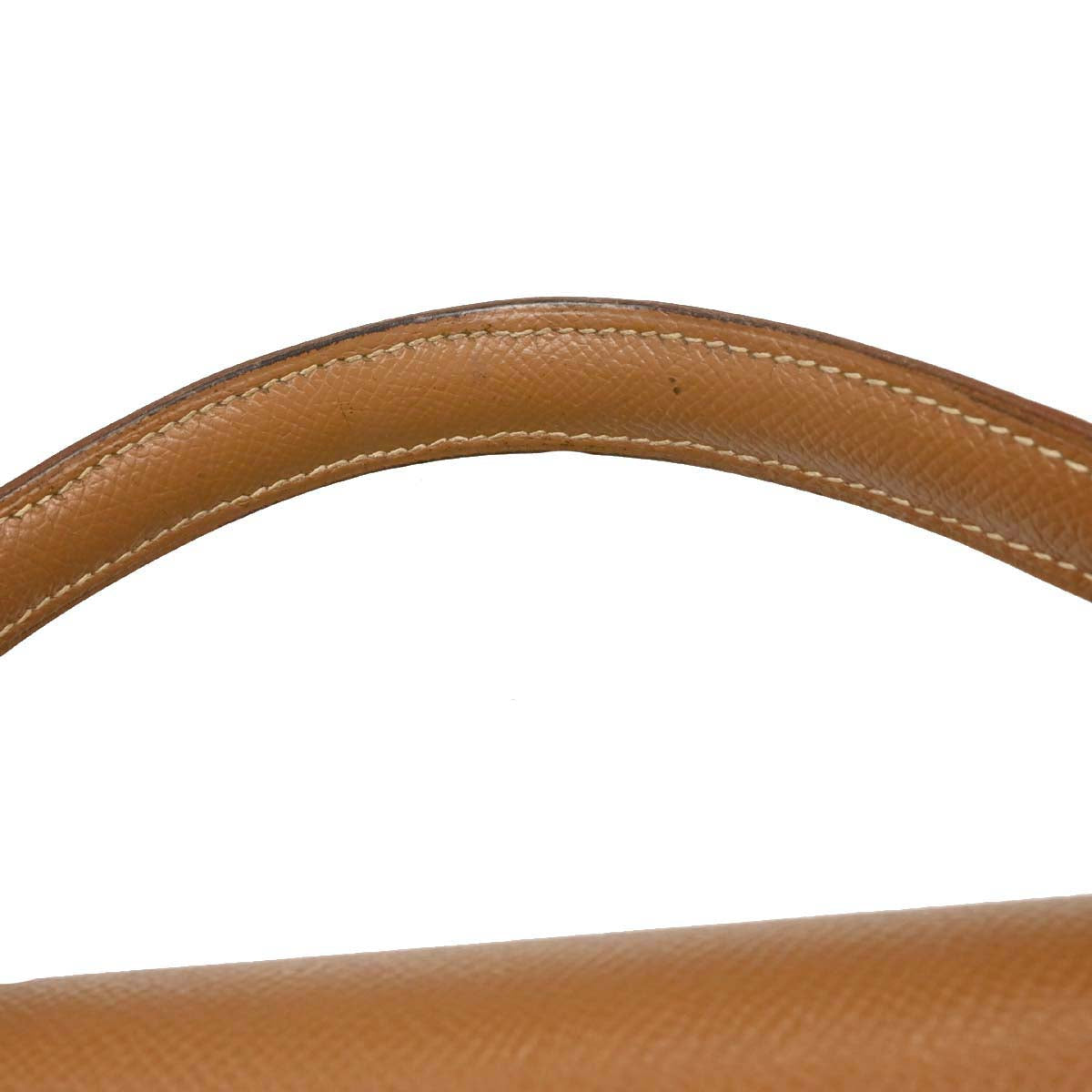 Hermes Gold Courchevel Kelly 32 Sellier Handbag