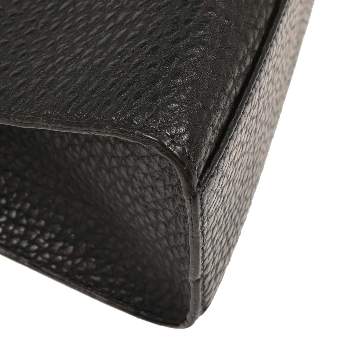 Hermes Black Fjord Kelly Sport PM Shoulder Bag