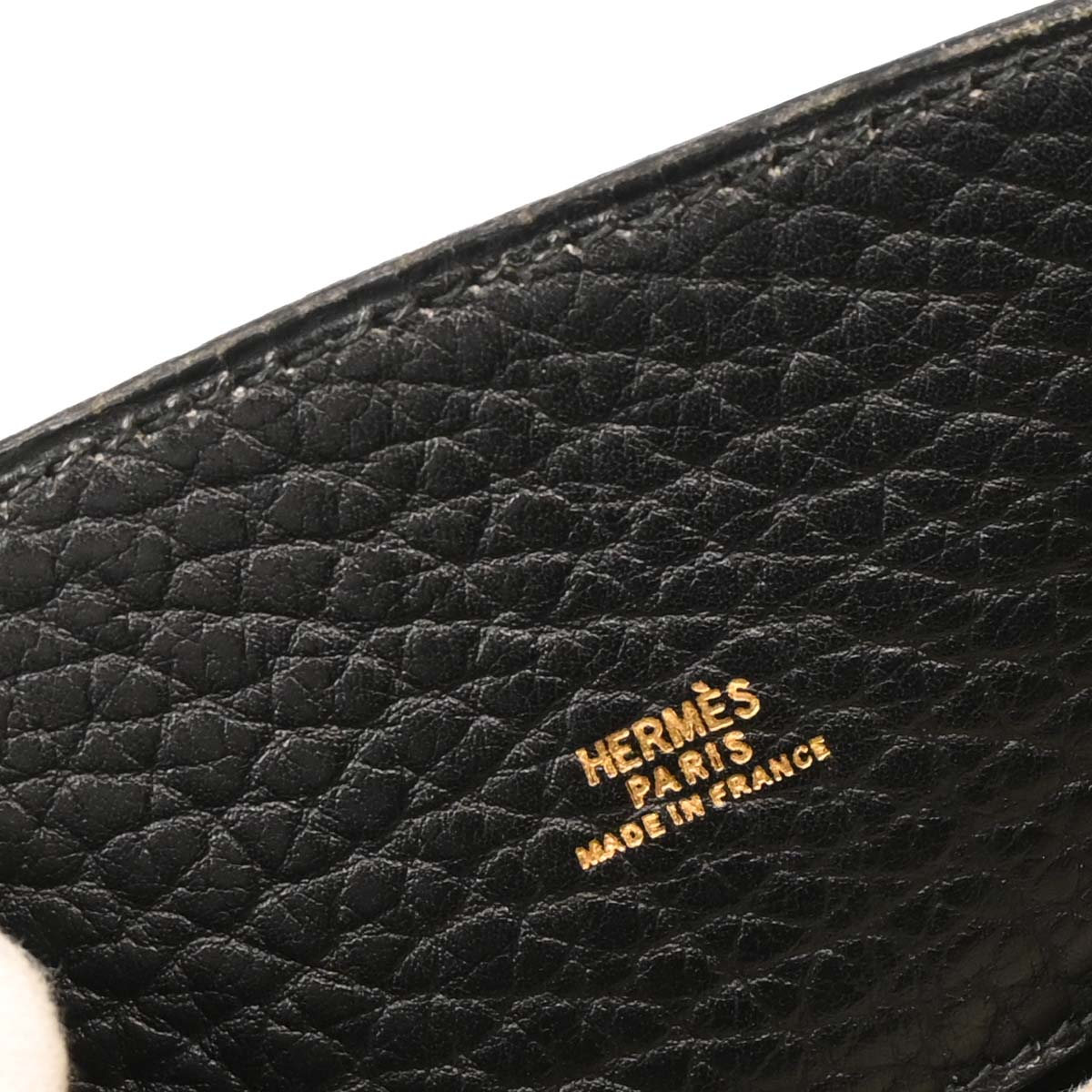 Hermes Black Fjord Kelly Sport PM Shoulder Bag