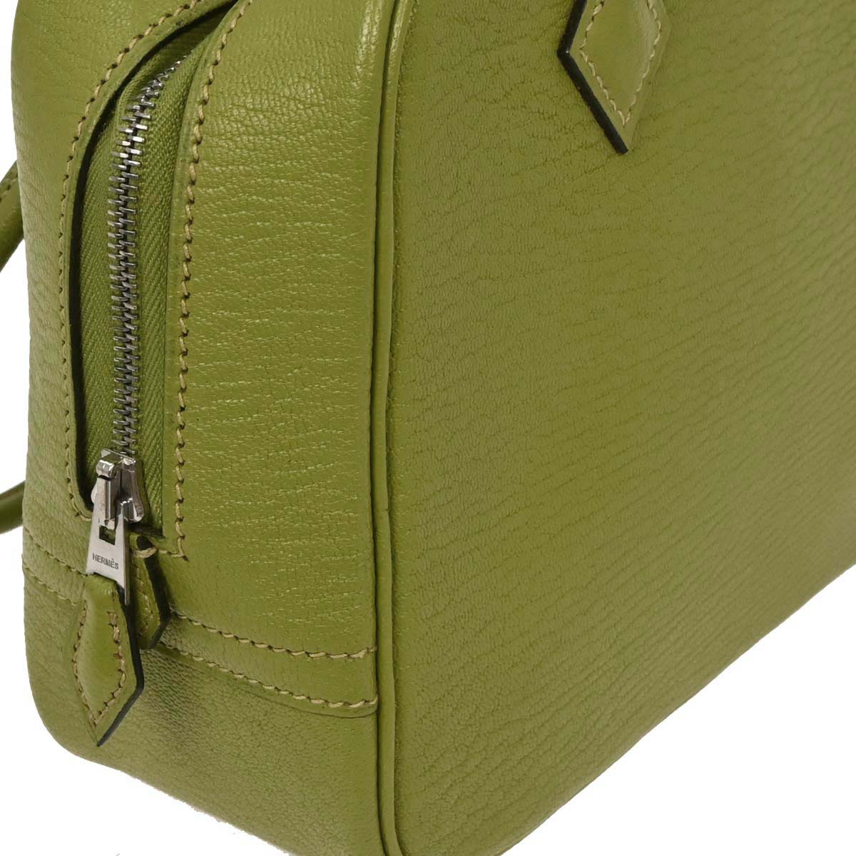 Hermes Anis Green Chevre Myzore Mini Plume Handbag