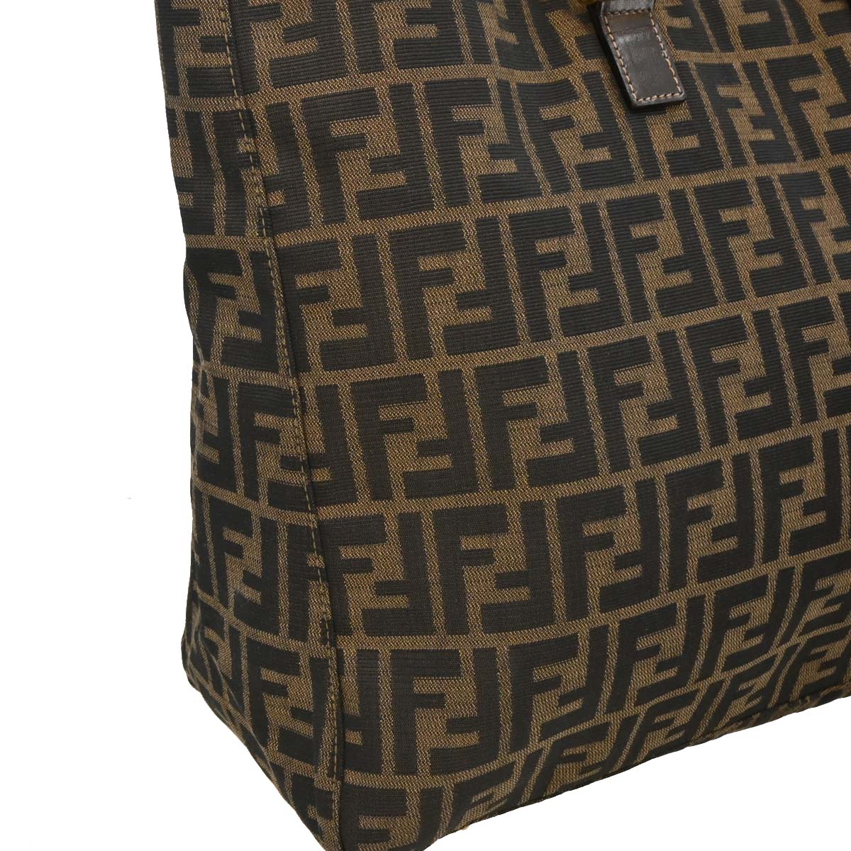 Fendi Brown Zucca Tote Handbag