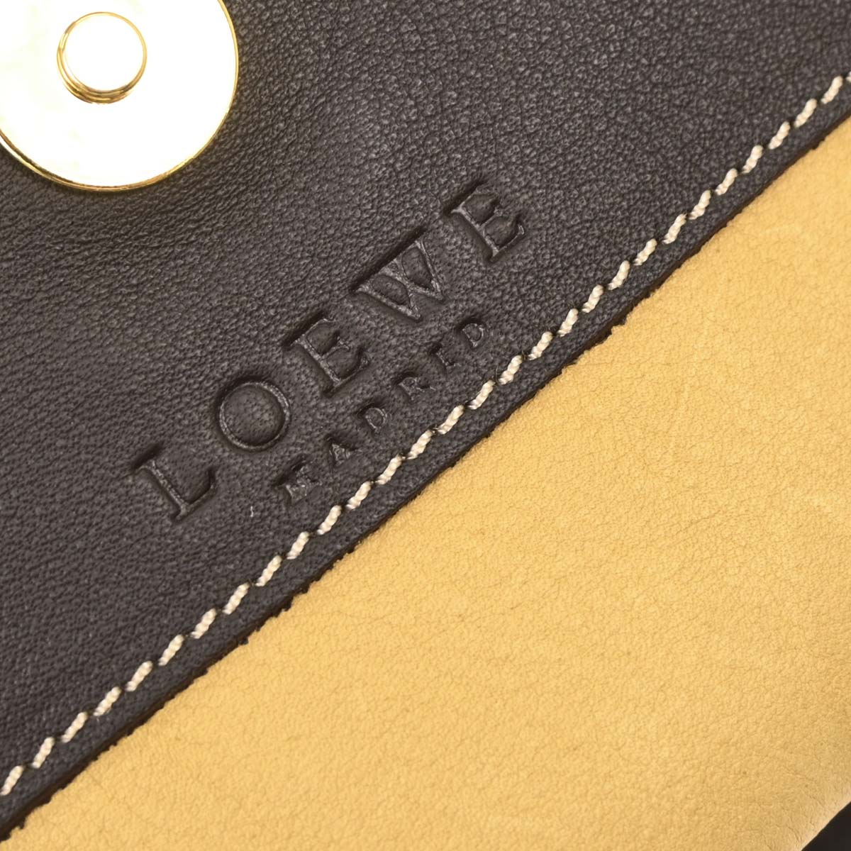 Loewe Beige Suede Shoulder Bag