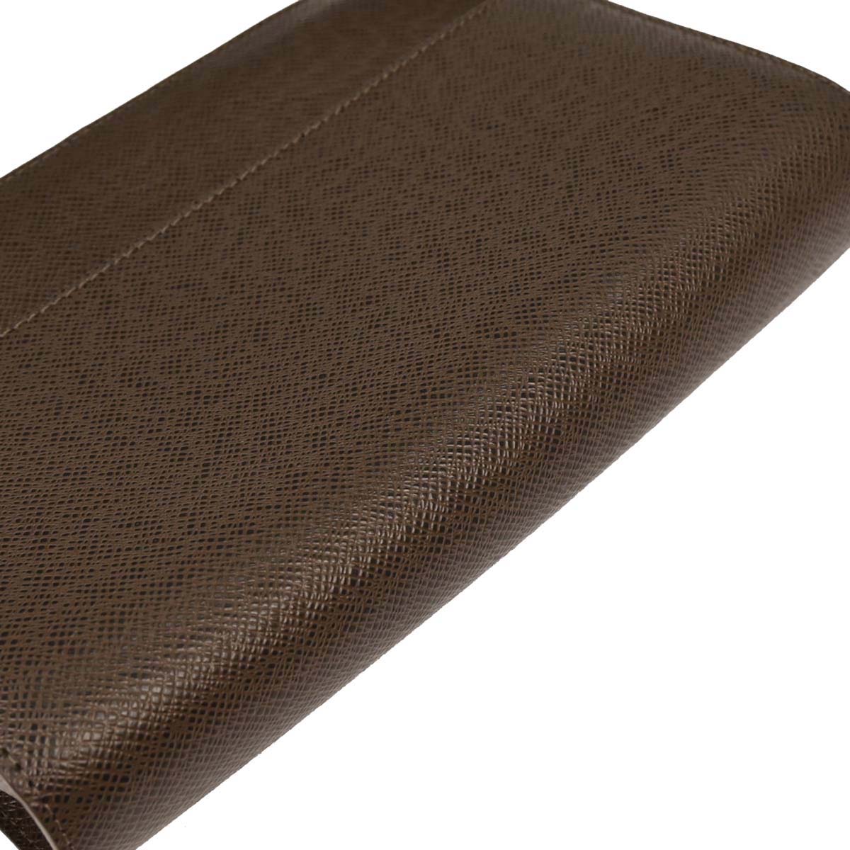 Louis Vuitton Brown Taiga Baikal Clutch Handbag M30188