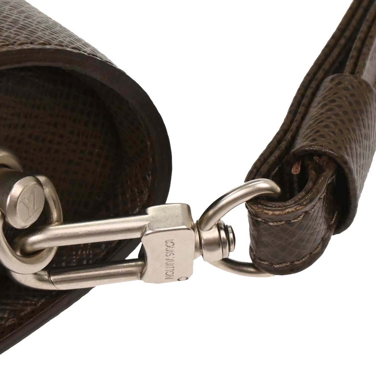 Louis Vuitton Brown Taiga Baikal Clutch Handbag M30188