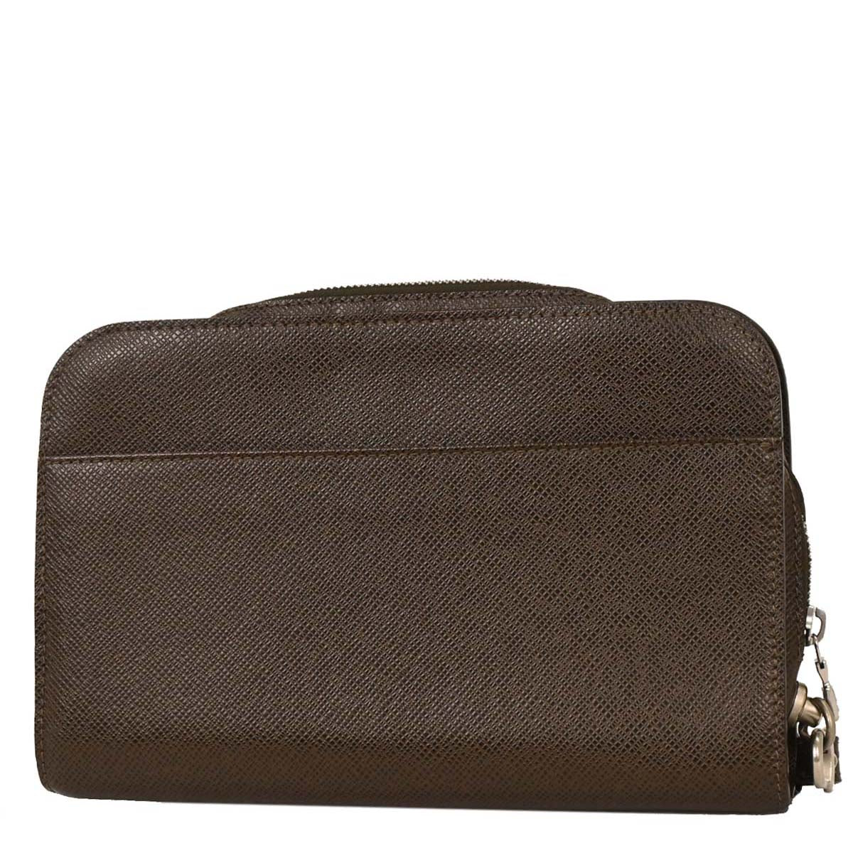 Louis Vuitton Brown Taiga Baikal Clutch Bag M30188