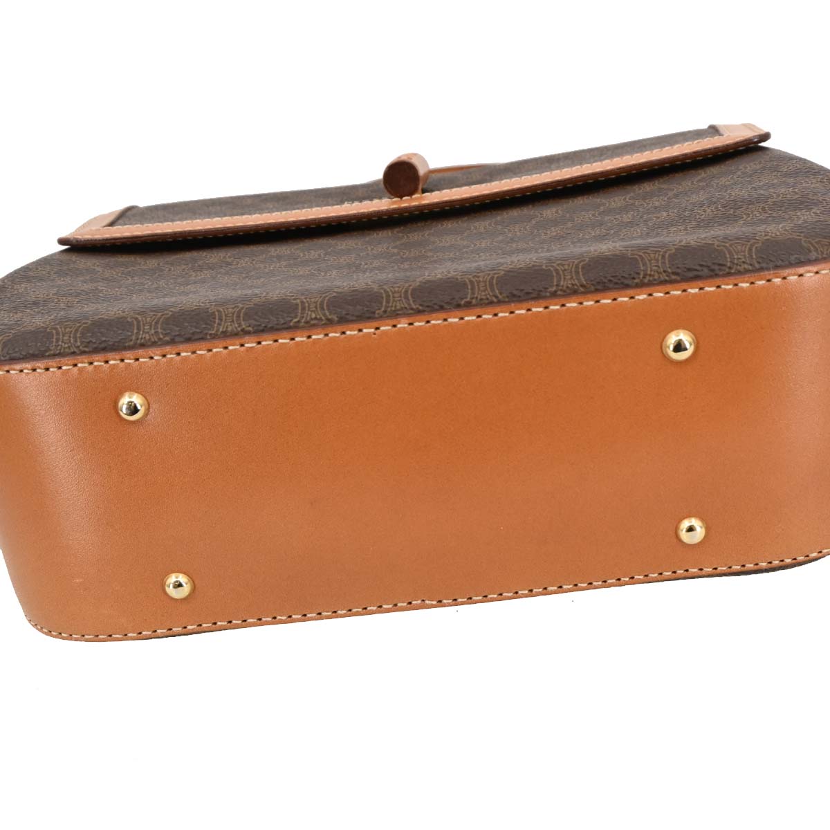 Celine Brown Macadam 2way Shoulder Handbag