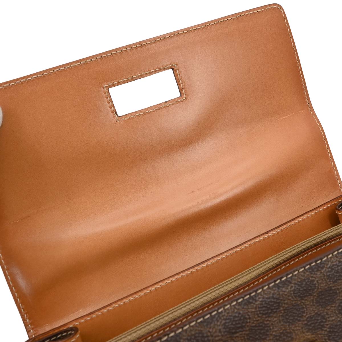 Celine Brown Macadam 2way Shoulder Handbag