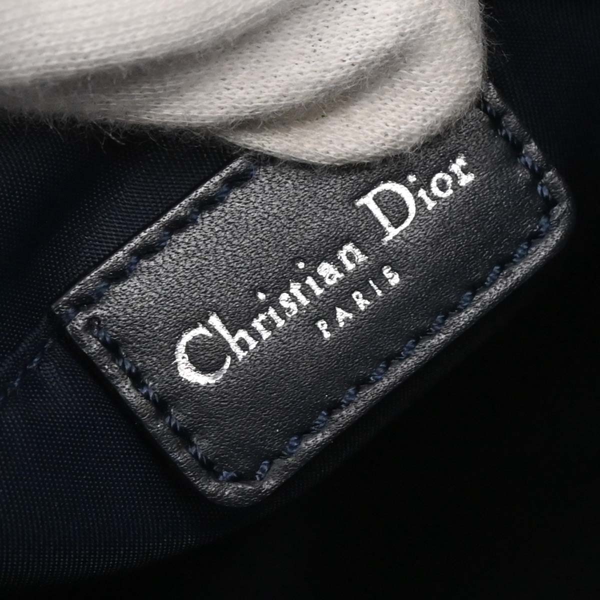 Christian Dior Navy Trotter Handbag