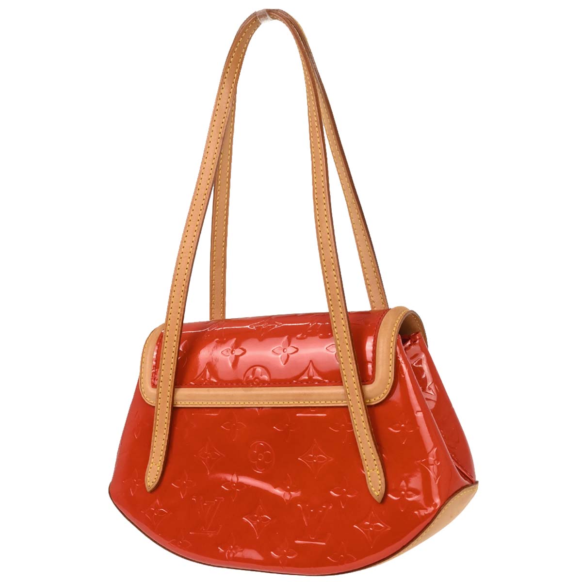 Louis Vuitton Red Monogram Vernis Biscayne Bay PM Handbag M91291