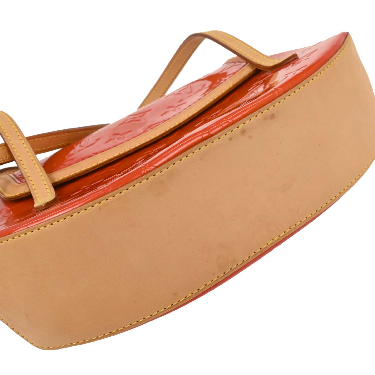 Louis Vuitton Red Monogram Vernis Biscayne Bay PM Handbag M91291