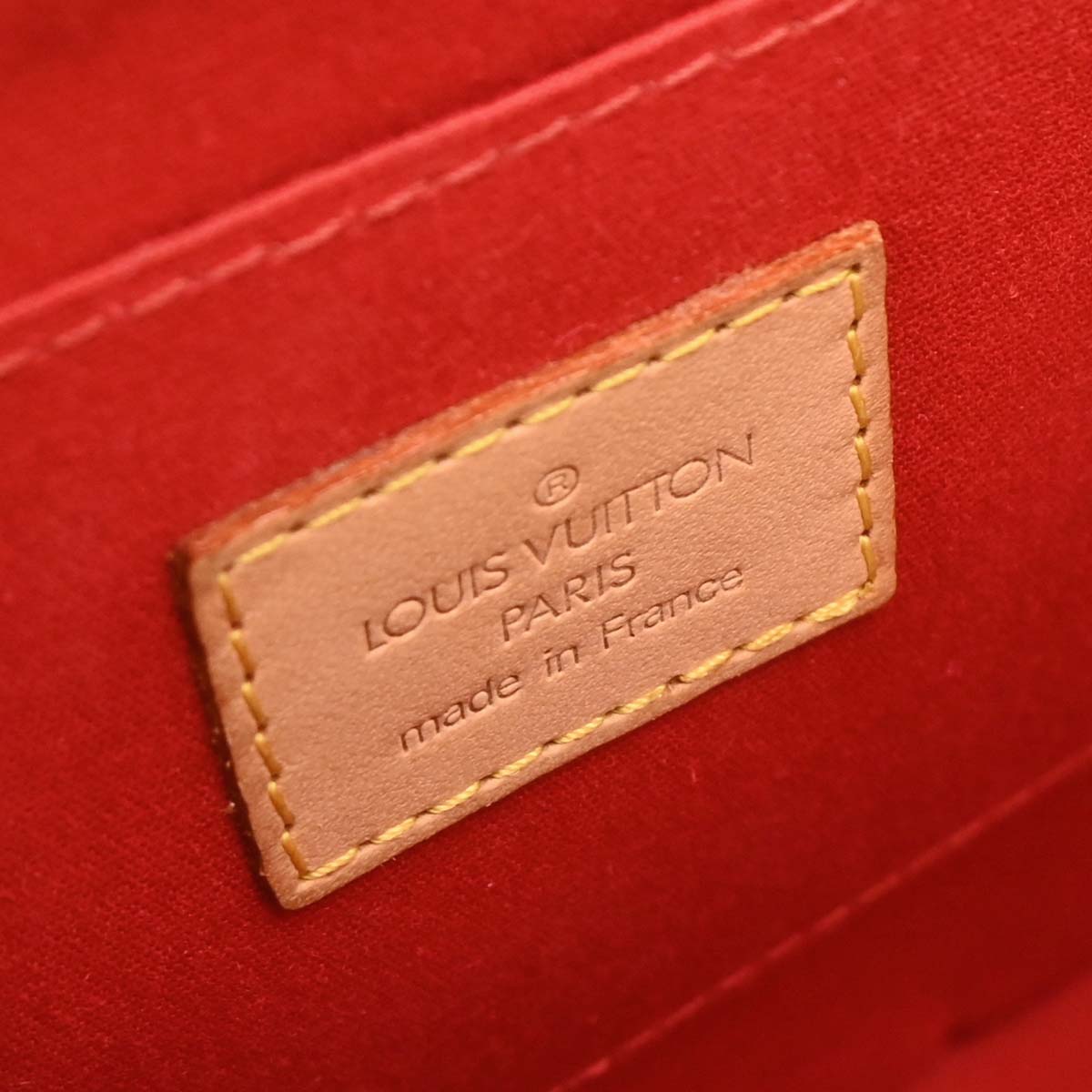 Louis Vuitton Red Monogram Vernis Biscayne Bay PM Handbag M91291