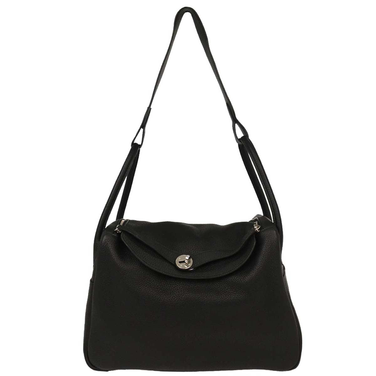 Hermes Black Togo Lindy 34 Shoulder Bag