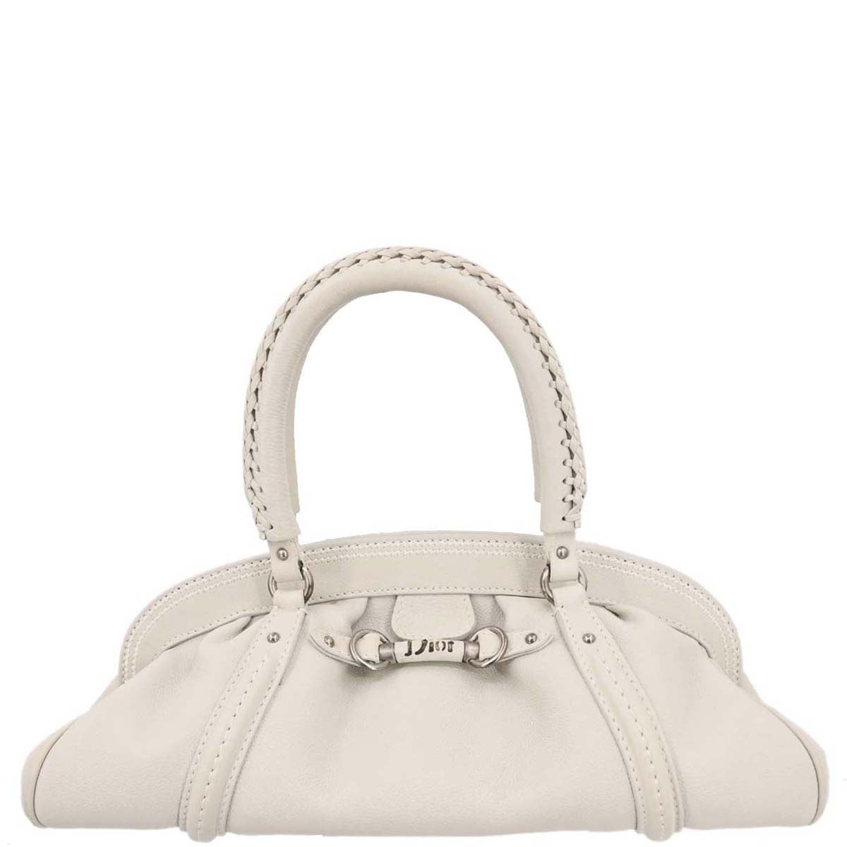Christian Dior Off-white Leather Handbag