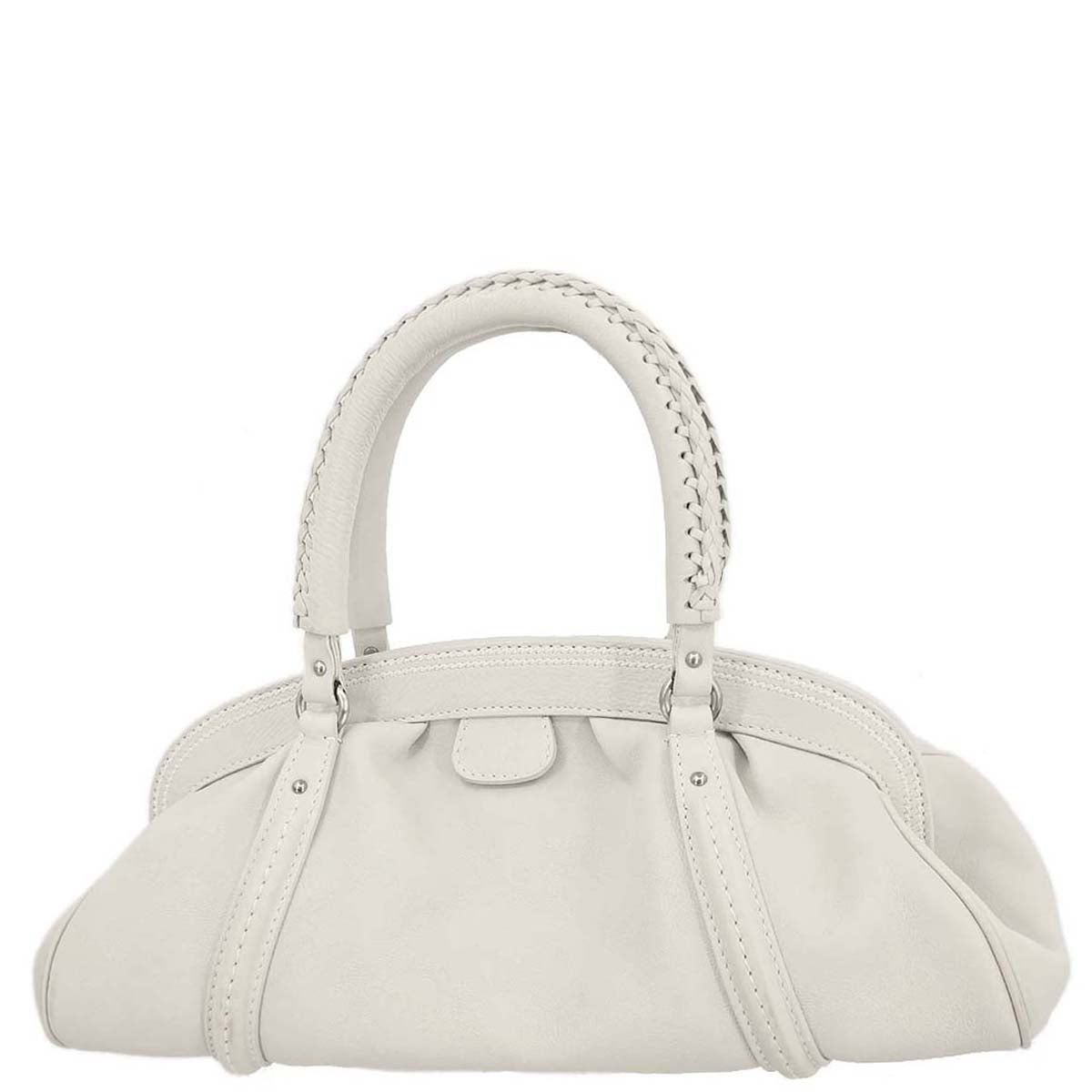 Christian Dior Off-white Leather Handbag